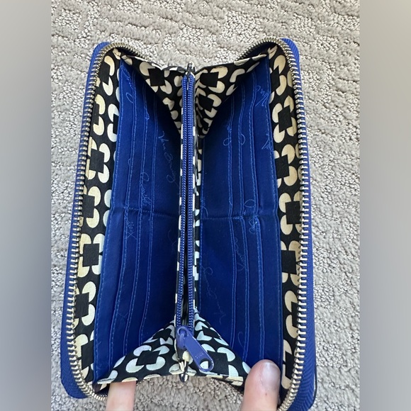 Vera Bradley Cobalt Blue Zip Wallet - Picture 6 of 9